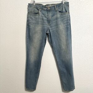 Devil Dog Dungarees Jeans Mens 36x32 Slim Blue Straight Original Stretch Denim